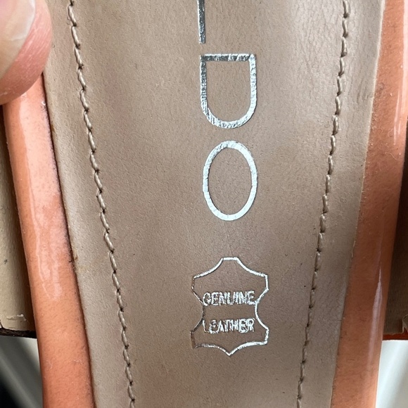 ALDO Women’s 5" High Heel Platforms size 6.5 open toe, coral fabric - Picture 6 of 12